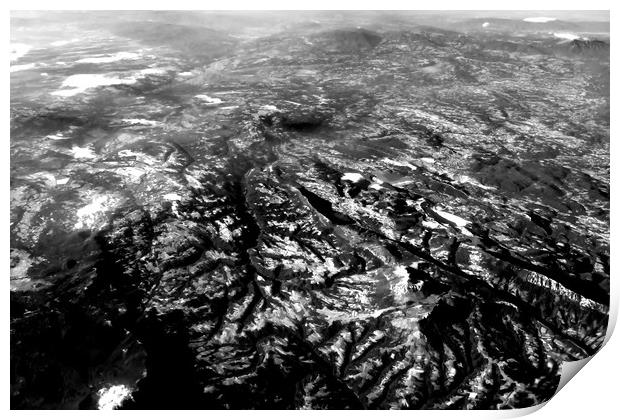 Earth Photo From 10.000m (32.000 feet) Print by Radu Bercan