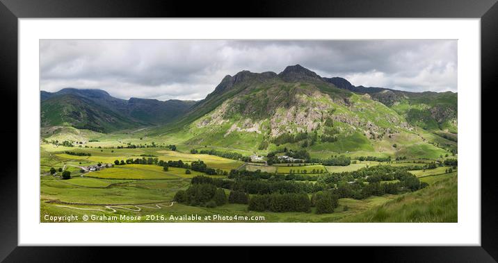 Great Langdale Framed Mounted Print by Graham Moore