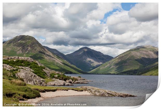 Wastwater and Great Gable Print by Graham Moore