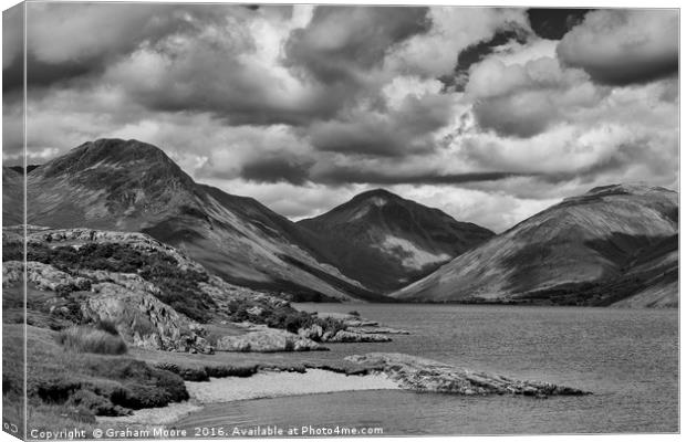 Wastwater and Great Gable Canvas Print by Graham Moore