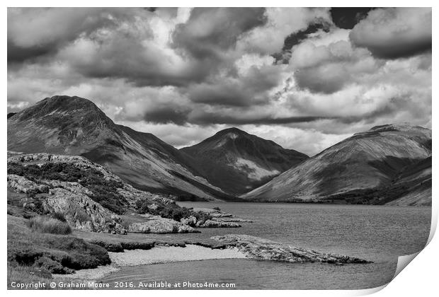 Wastwater and Great Gable Print by Graham Moore