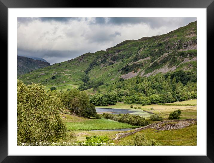 Little Langdale Tarn Framed Mounted Print by Graham Moore