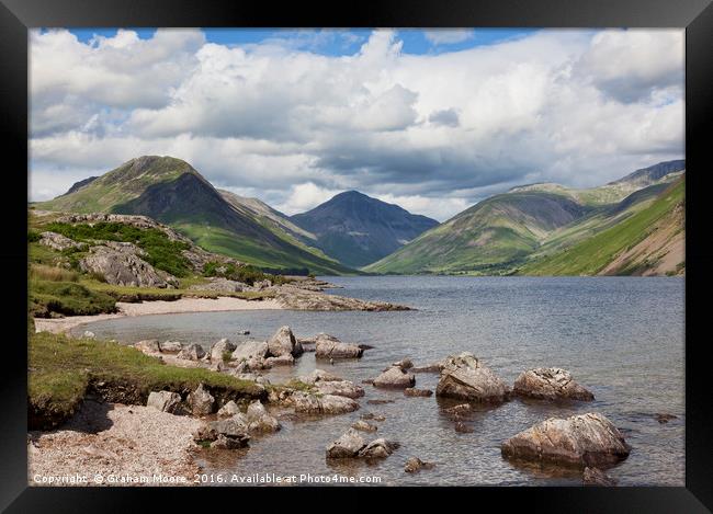 Wastwater stones Framed Print by Graham Moore