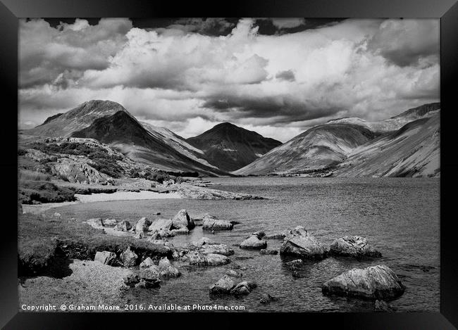 Wastwater stones Framed Print by Graham Moore