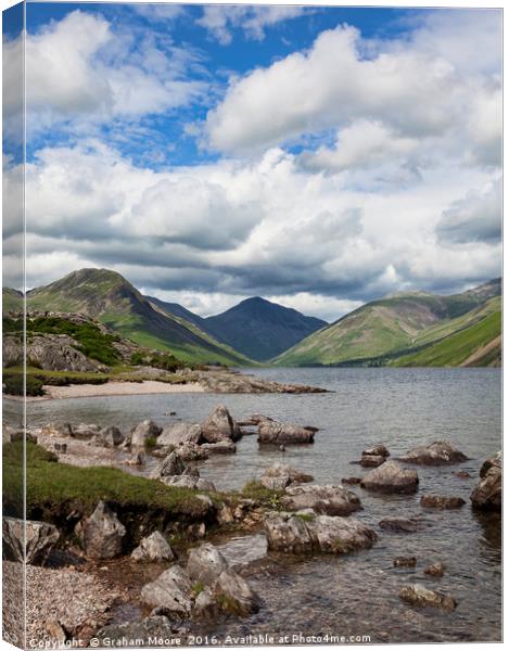 Wastwater stones Canvas Print by Graham Moore