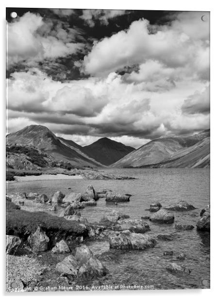 Wastwater stones Acrylic by Graham Moore