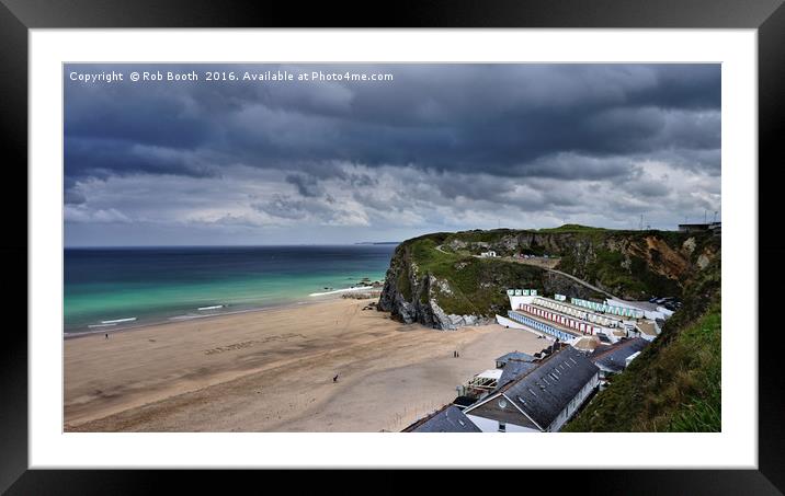 'Storm Clouds over Tolcarne' Framed Mounted Print by Rob Booth