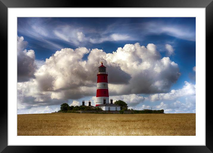 Happisburgh Lighthouse Framed Mounted Print by Alan Simpson