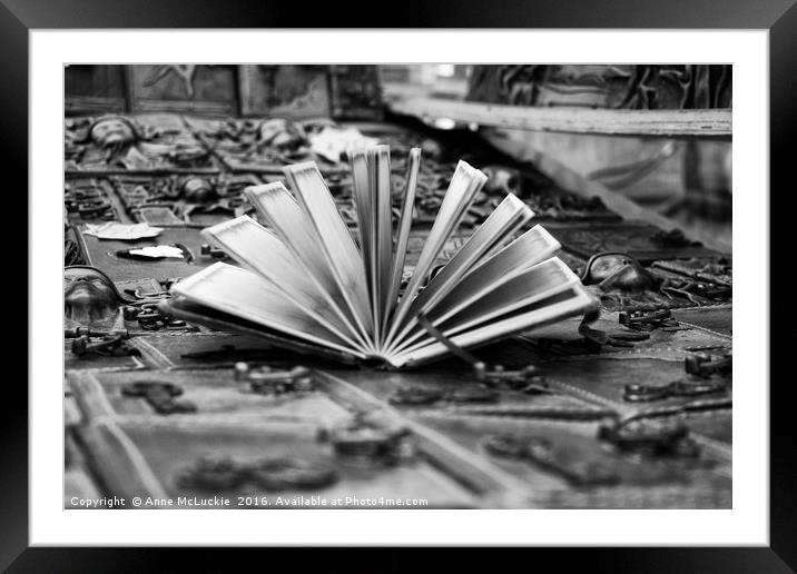 Lifes An Open Book Framed Mounted Print by Anne McLuckie