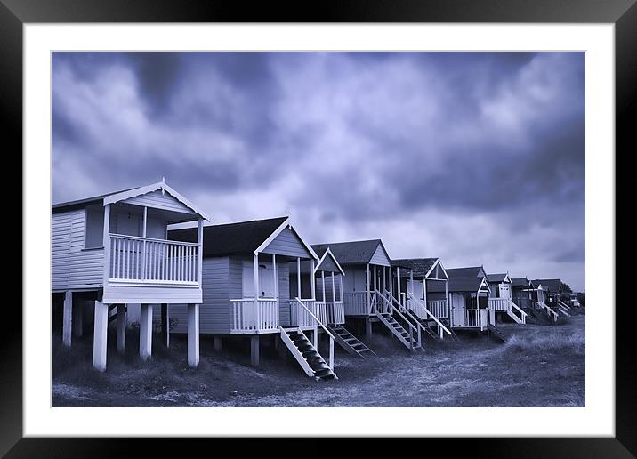 Beach Huts, Old Hunstanton, Norfolk, UK Framed Mounted Print by John Edwards