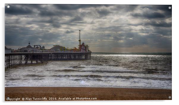 Brighton pier Acrylic by Alan Tunnicliffe