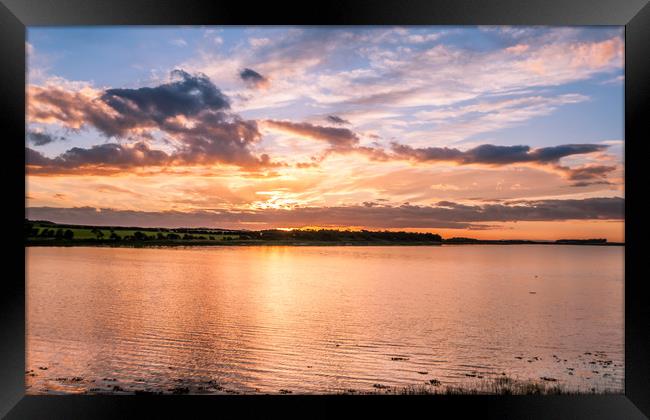 Sunset over the Bay.......... Framed Print by Naylor's Photography