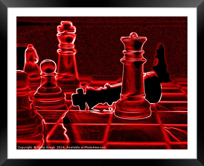 Check Mate Framed Mounted Print by Philip Gough