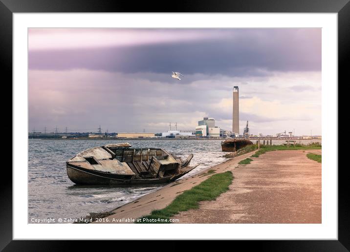 Lilac Pink Skies in Medway Kent Framed Mounted Print by Zahra Majid
