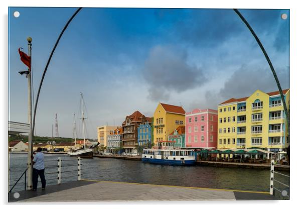  Punda Vibes Event - Curacao views Acrylic by Gail Johnson