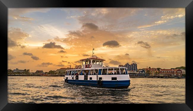  Punda ferry Framed Print by Gail Johnson