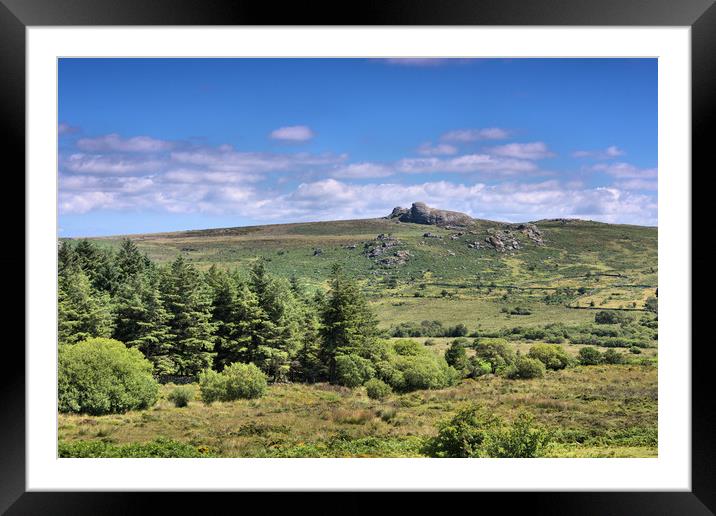 Saddle Tor                                     Framed Mounted Print by kevin wise