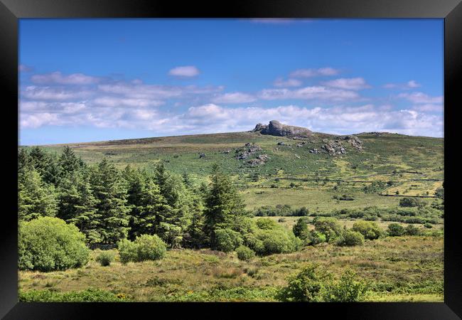 Saddle Tor                                     Framed Print by kevin wise