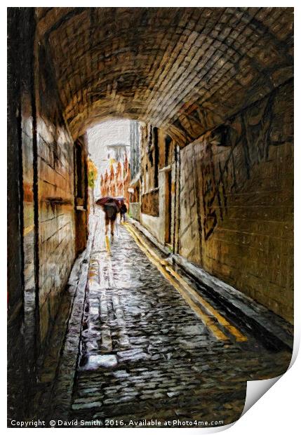 Rainy Day In the Eastend Print by David Smith