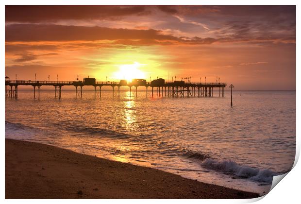 Teignmouth sunrise 2                               Print by kevin wise
