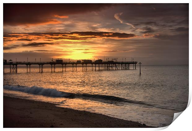   Teignmouth sunrise 4                             Print by kevin wise