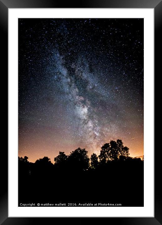 North Norfolk Milky Way Display Framed Mounted Print by matthew  mallett