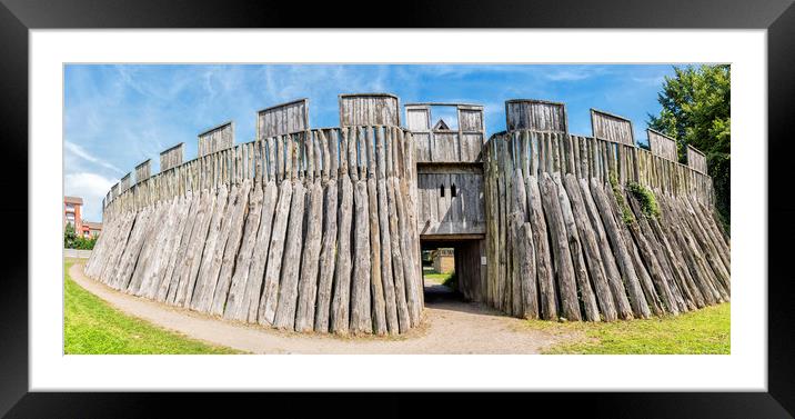 Trelleborg Viking Fort Framed Mounted Print by Antony McAulay