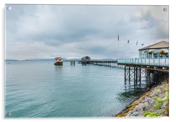 Mumbles Pier 1 Acrylic by Steve Purnell