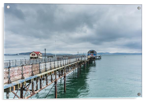 Mumbles Pier 3 Acrylic by Steve Purnell