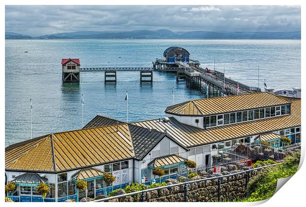 Mumbles Pier 4 Print by Steve Purnell