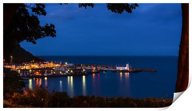 Scarborough by night Print by Andrew Scott