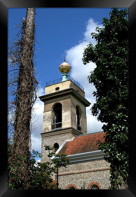 Church of St. Lawrence West Wycombe 5 Framed Print by Chris Day