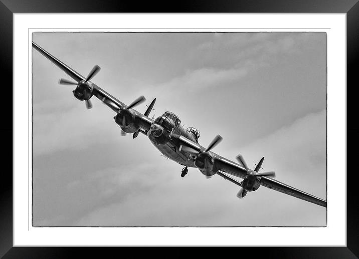 Lancaster Bomber PA474  Framed Mounted Print by Andrew Scott