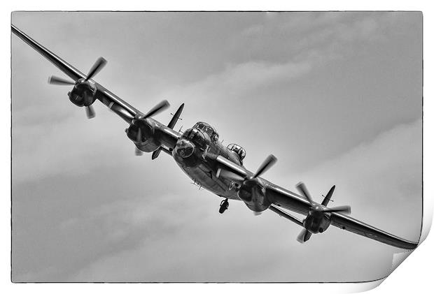 Lancaster Bomber PA474  Print by Andrew Scott