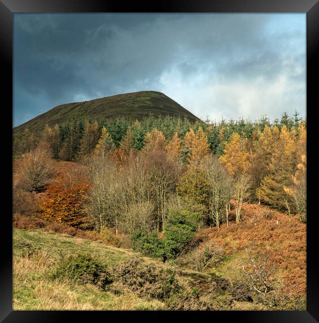 Autumn in the Central Brecon Beacons at Torpantau  Framed Print by Nick Jenkins