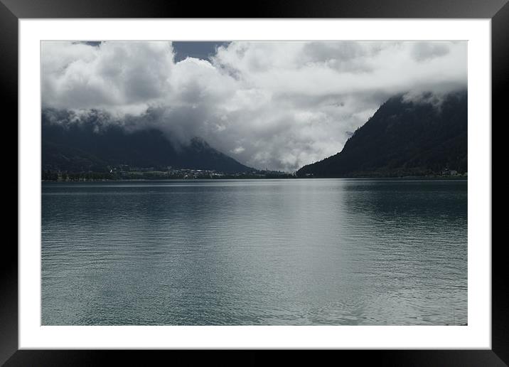 Achensee Framed Mounted Print by les tobin