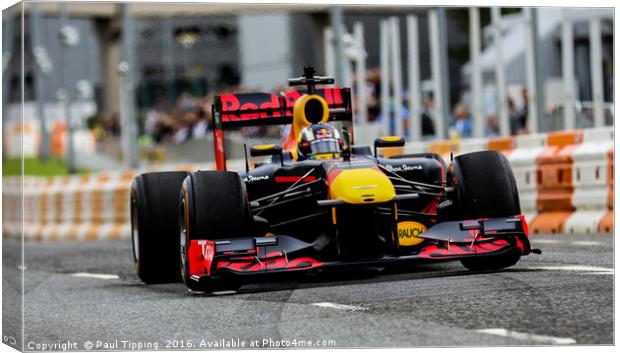 Red Bull Racing Car at Ignition Festival Glasgow Canvas Print by Paul Tipping