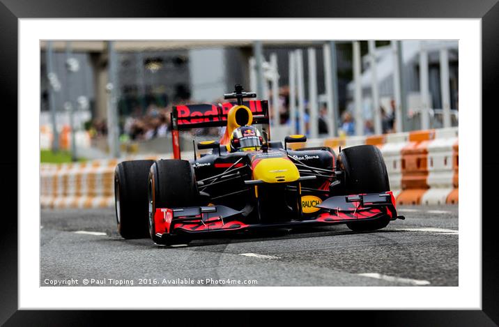 Red Bull Racing Car at Ignition Festival Glasgow Framed Mounted Print by Paul Tipping