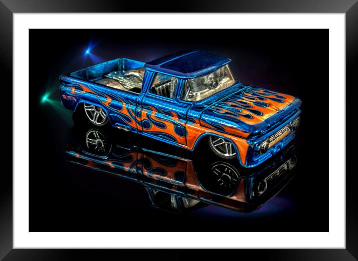 Lowrider Pickup Framed Mounted Print by Jonathan Thirkell