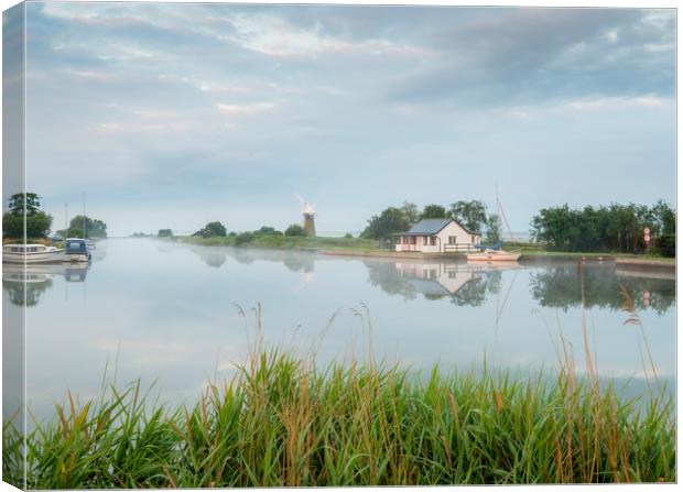 Thurne, Norfolk Broads Canvas Print by Rick Bowden