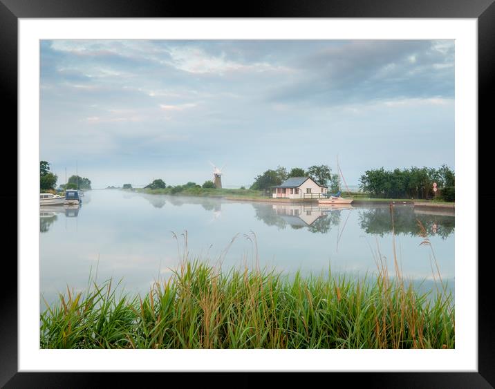 Thurne, Norfolk Broads Framed Mounted Print by Rick Bowden