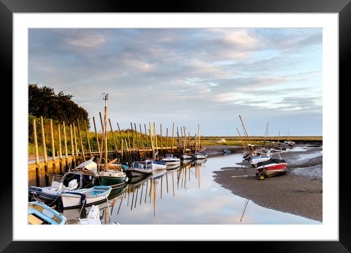 Tranquil Blakeney Harbour Scene Framed Mounted Print by Rick Bowden
