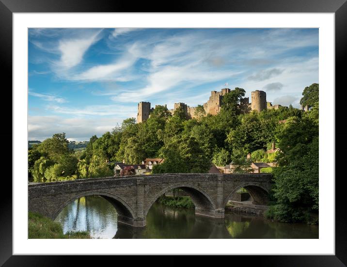 Ludlow Castle Shropshire Framed Mounted Print by Rick Bowden