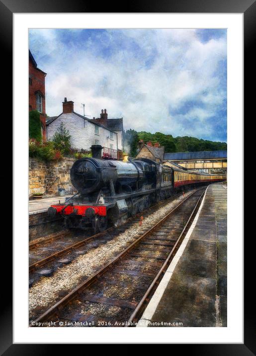Steam Train Journey Framed Mounted Print by Ian Mitchell