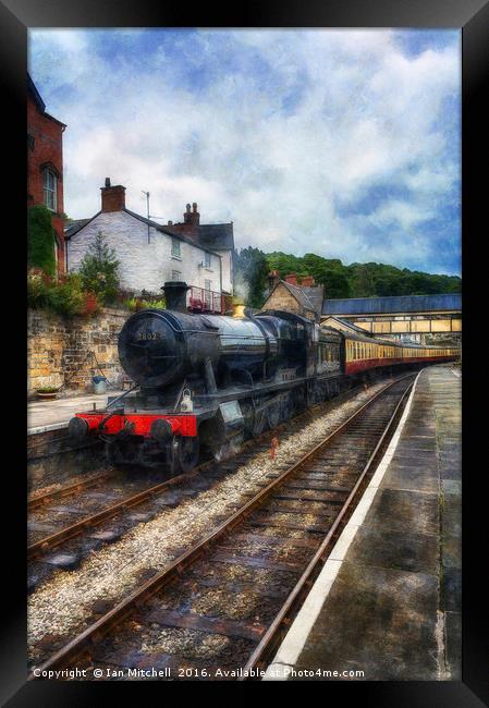 Steam Train Journey Framed Print by Ian Mitchell