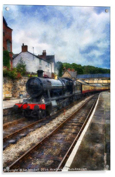 Steam Train Journey Acrylic by Ian Mitchell