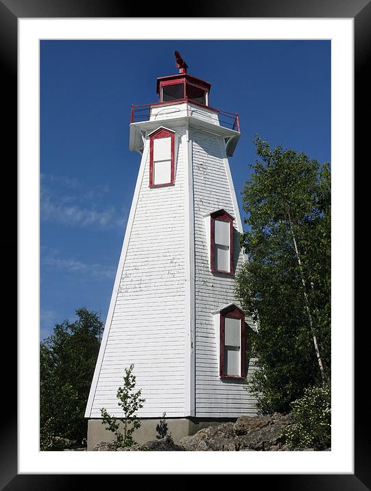 Lighthouse Framed Mounted Print by Mary Lane