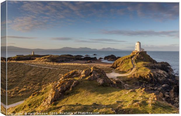 Llanddwyn Island sunrise, Isle of Anglesey Canvas Print by Heidi Stewart