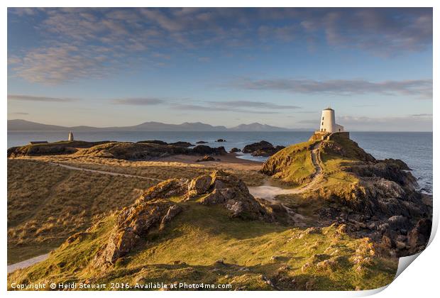 Llanddwyn Island sunrise, Isle of Anglesey Print by Heidi Stewart