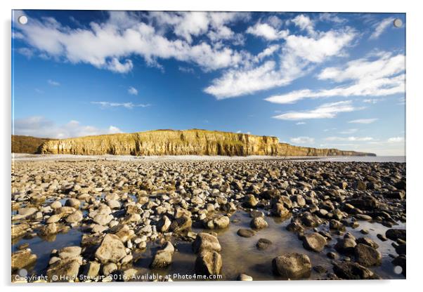 Llantwit Major beach, Glamorgan Heritage Coast Acrylic by Heidi Stewart